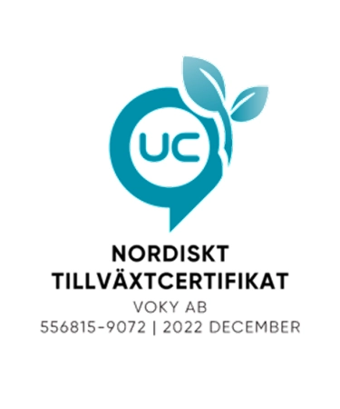Nordiskt tillväxtcertifikat för Voky AB (2022)